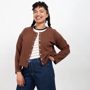 NWT Gravel & Gold Halls Cardigan Walnut Size M